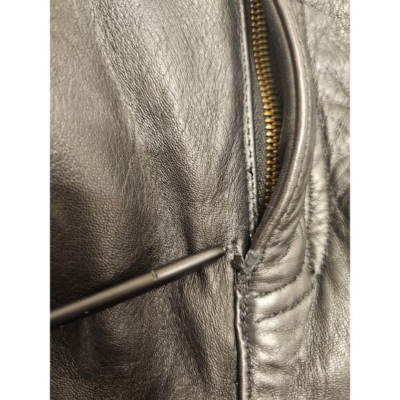 Liz Claiborne Lizwear Leather Pants Sz 10 Black Lined High Waist 80s Retro Mom - Picture 7 of 14